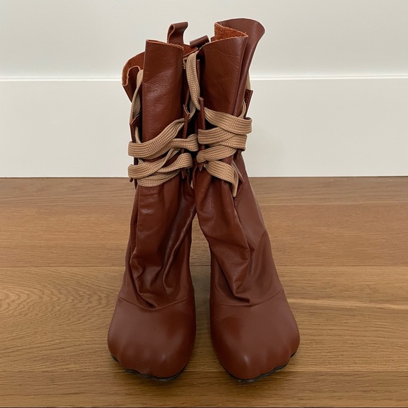 ❌SOLD❌Vivienne Westwood New Bag Boot Brick Red UK5 - Picture 2 of 11